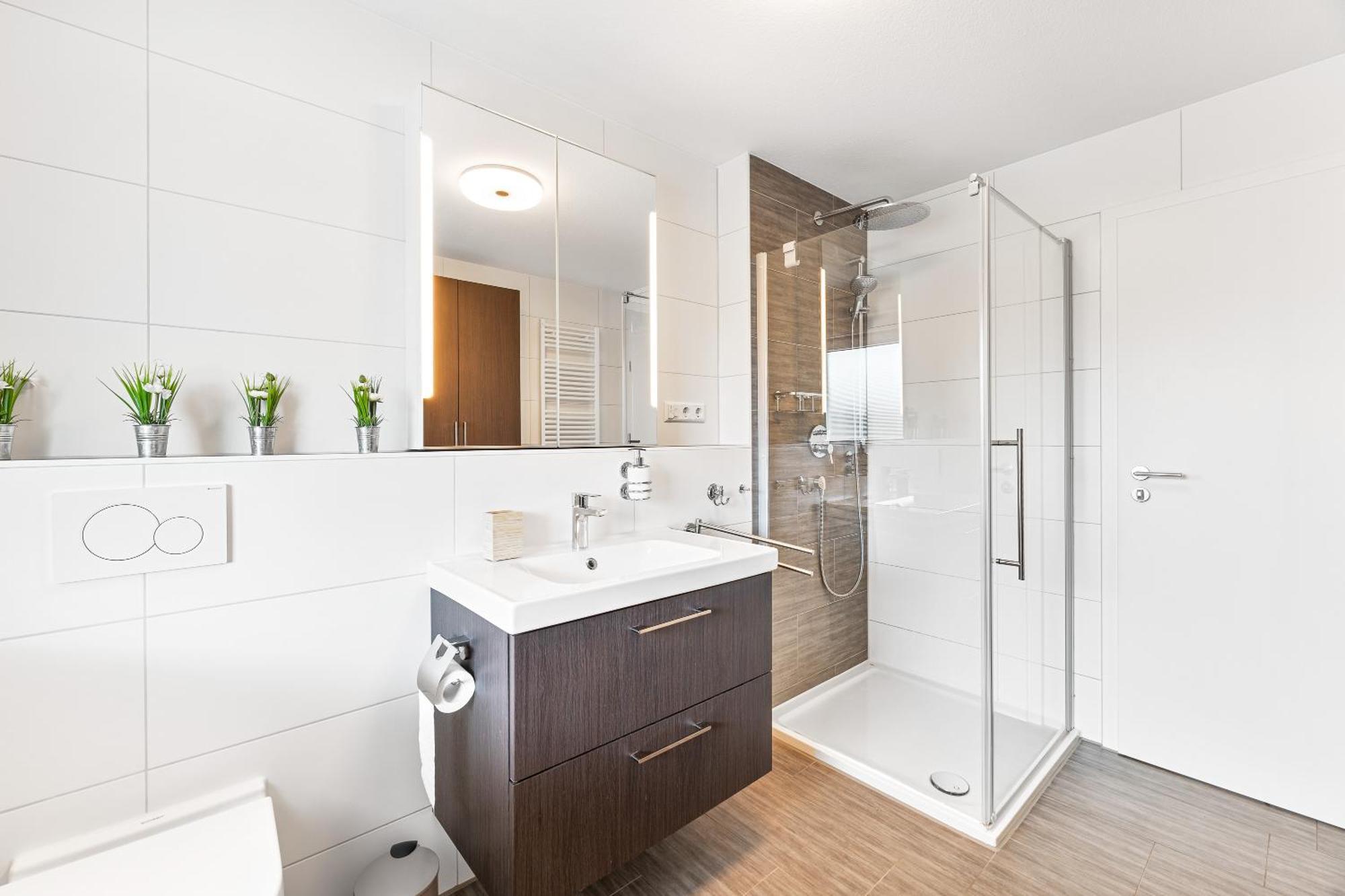 Design-Apartment - Kueche - Parken - Zentral 莱恩费尔登埃希特登 外观 照片
