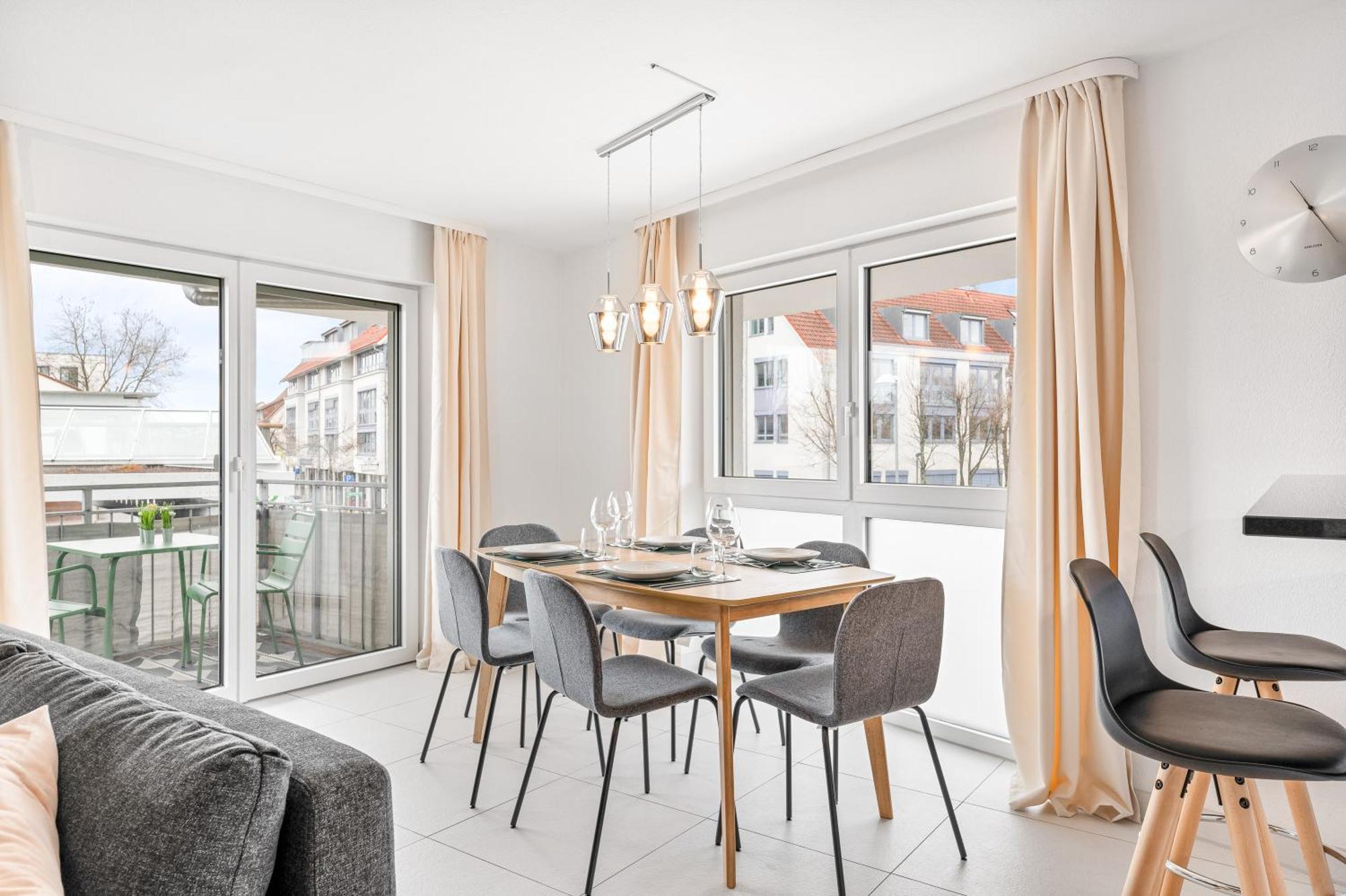 Design-Apartment - Kueche - Parken - Zentral 莱恩费尔登埃希特登 外观 照片