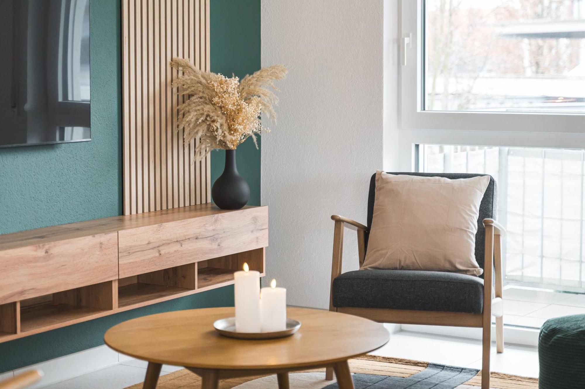 Design-Apartment - Kueche - Parken - Zentral 莱恩费尔登埃希特登 外观 照片